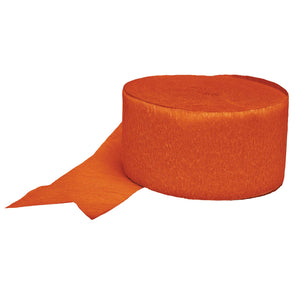 Crepe Streamer - Orange Peel