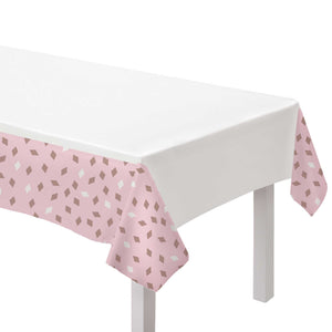 Blush Birthday Plastic Tablecover