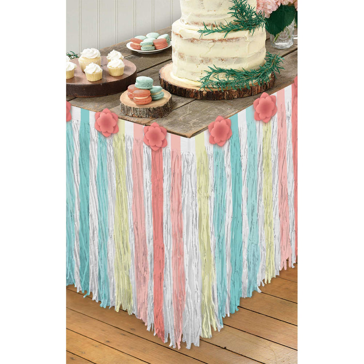 Free Spirit Happy Birthday Table Skirt & Flowers