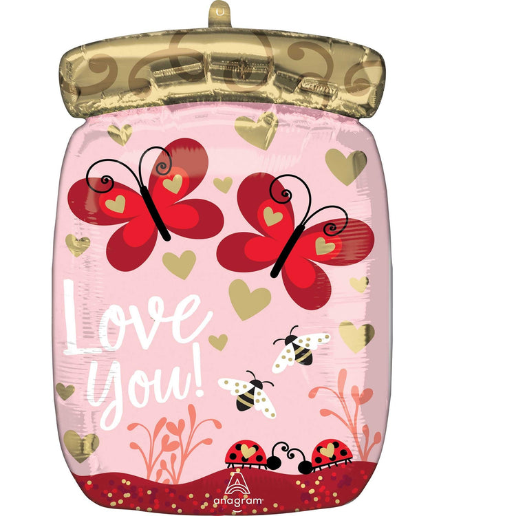 Standard Shape XL Love Bugs & Butterflies Jar Love You! S50