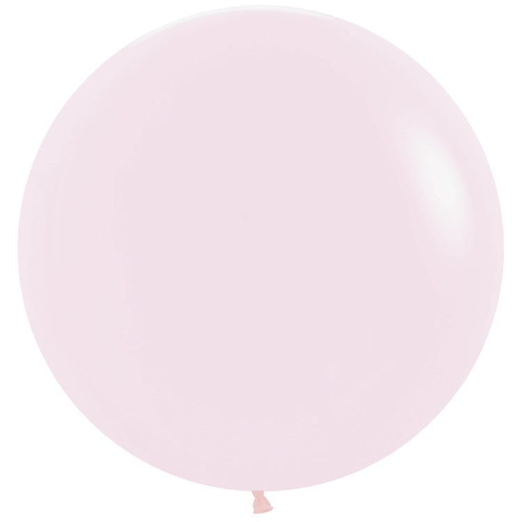 Sempertex 60cm Pastel Matte Pink Latex Balloons 609, 3PK Pack of 3