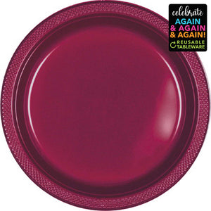 Premium Plastic Plates 17cm 20 Pack - Berry Pack of 20