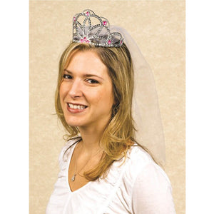 Elegant Bride Tiara with Veil