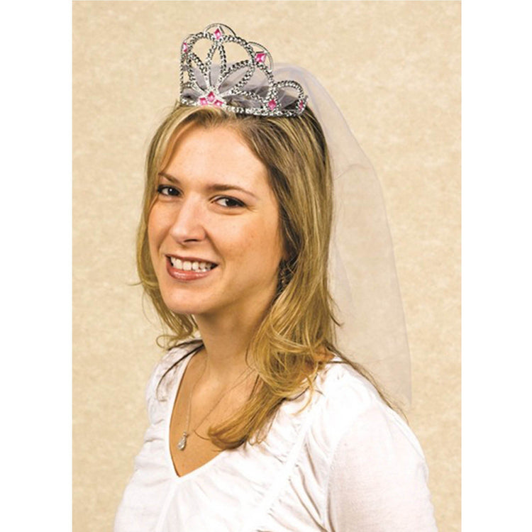 Elegant Bride Tiara with Veil