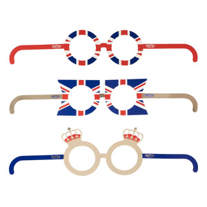 Coronation Party Union Jack Glasses