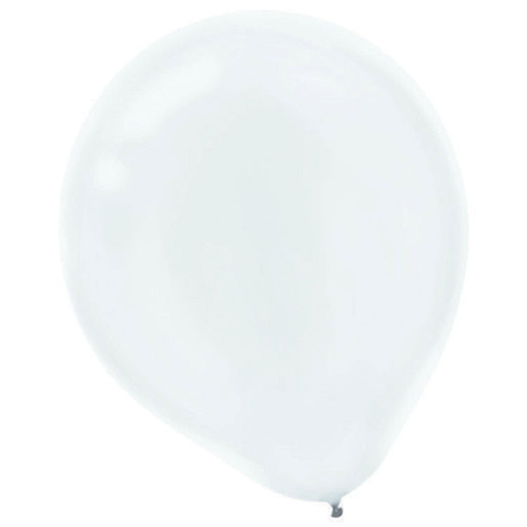 White 30cm Pearl Latex Balloon Pack of 15