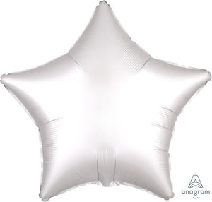 45cm Standard XL Satin Luxe White Star S18