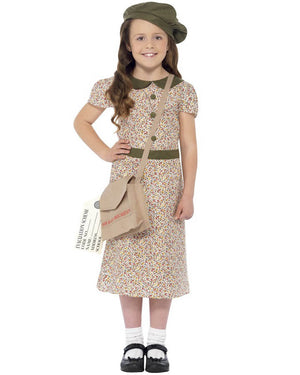 40s Wartime Evacuee Girls Costume