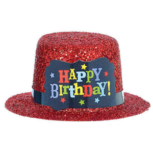 Birthday Brights Mini Hat Glitter Plastic