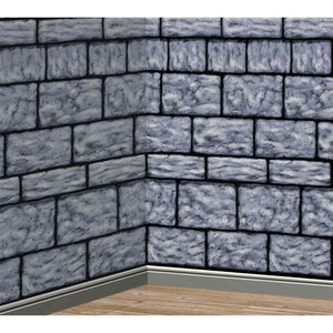 Stone Wall Scene Setters Room Roll Plastic