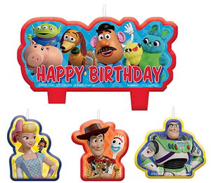 Disney Toy Story 4 Birthday Candles Pack of 4