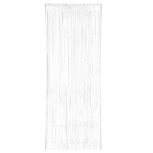 White Metallic Foil Door Curtain