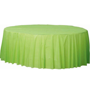 Kiwi Green Round Plastic Tablecover