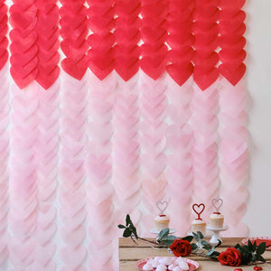 Be Mine Ombre Heart Party Backdrop