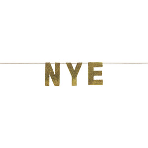 NYE Giant Sequin Gold Banner