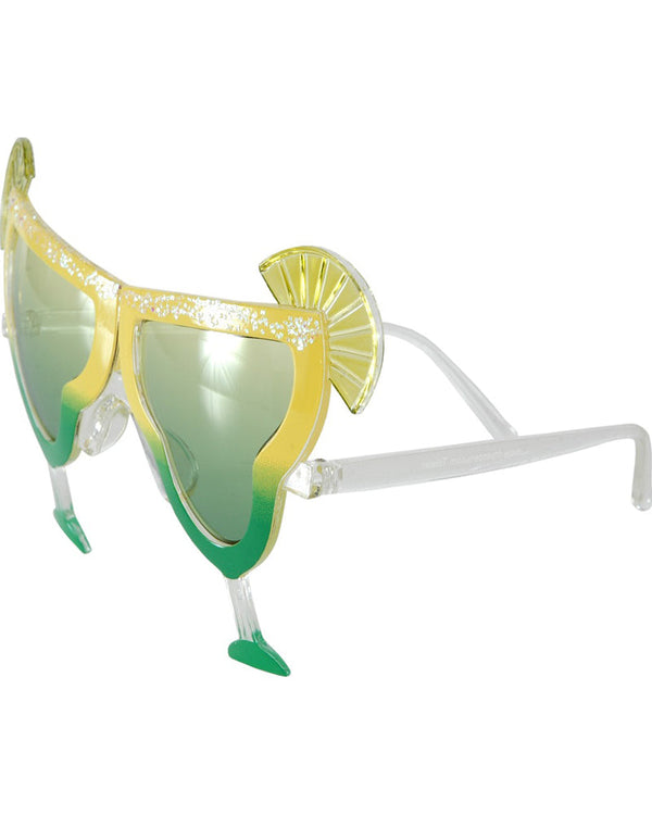 Yellow and Green Margarita Glasses