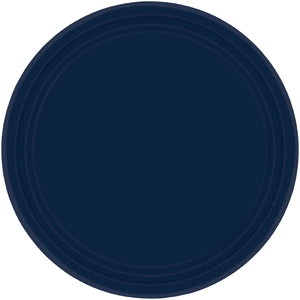 Paper Plates 23cm Round 20CT Navy Pack of 20