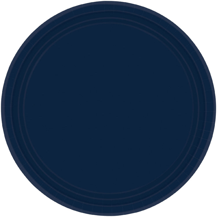 Paper Plates 23cm Round 20CT Navy Pack of 20