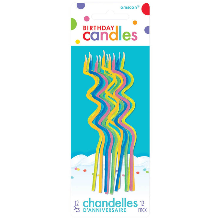 Skinny Coil Candles Pack of 12