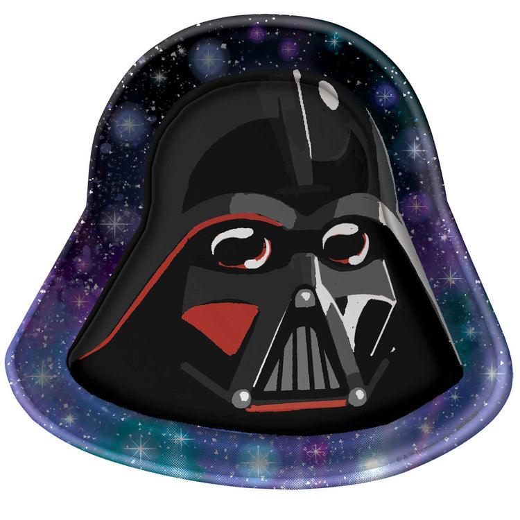 Star Wars Galaxy Darth Vader Shaped Paper Plates Pack of 8