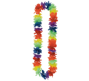 Luau Rainbow Hawaiian Lei