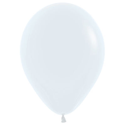 Sempertex 12cm Fashion White Latex Balloons 005 Pack of 50