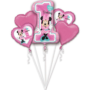 Bouquet Minnie 1st Birthday P75 Pack of 5