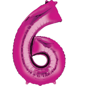 SuperShape Pink Numeral 6.  L34