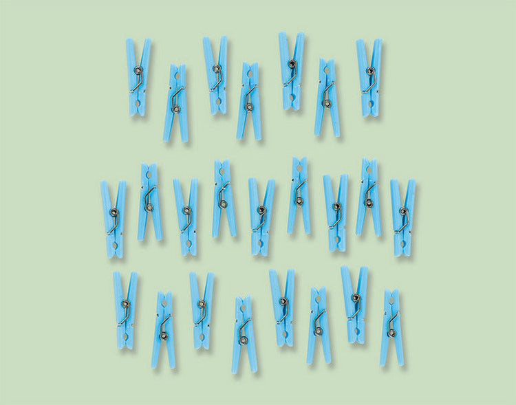 Clothespin Blue Favor 24pc