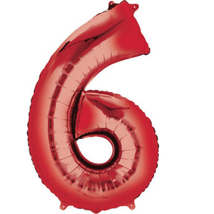 SuperShape Red Numeral 6.  L34