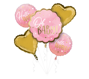 Bouquet Pink Baby Girl Oh Baby P75 Pack of 5