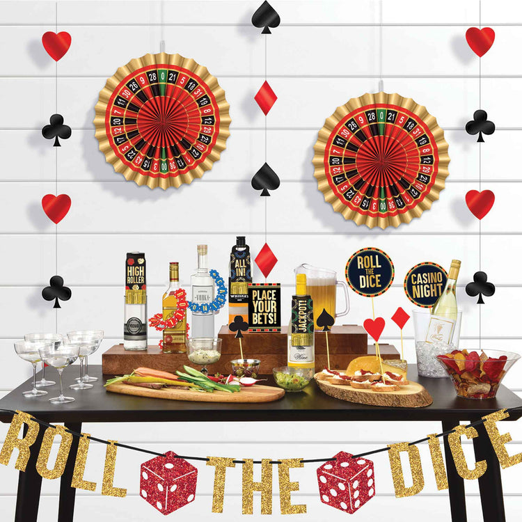 Roll The Dice Casino Bar Decorating Kit