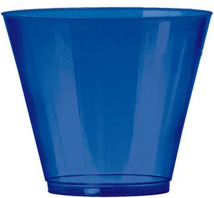 Big Party Pack 266ml Plastic Tumblers Bright Royal Blue Pack of 72