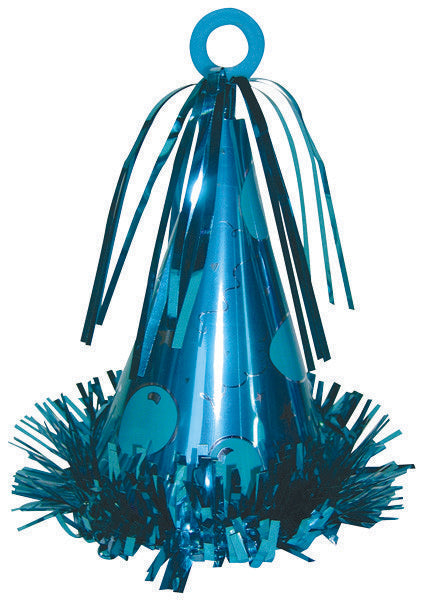 Party Hat Balloon Weight - Caribbean Blue