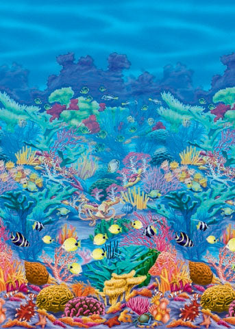 Coral Reef Scene Setters Room Roll - Plastic