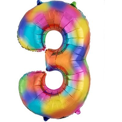 SuperShape Rainbow Splash Numeral 3. L34