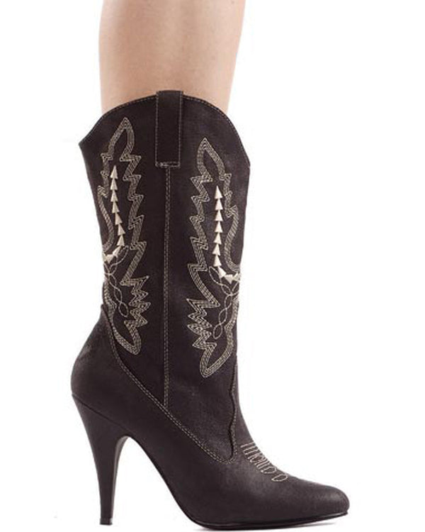 Black Cowgirl Womens Boots