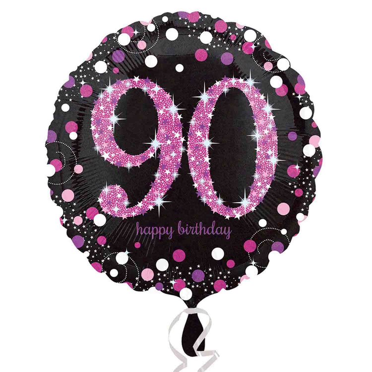 45cm Standard Holographic Pink Celebration 90 S55