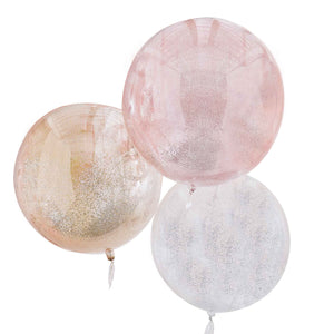 Mix It Up Balloons Mix Metallic Glitter Orbs Pack of 3