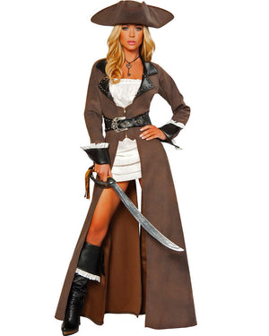 Pirate Captain Deluxe Womens Costume
