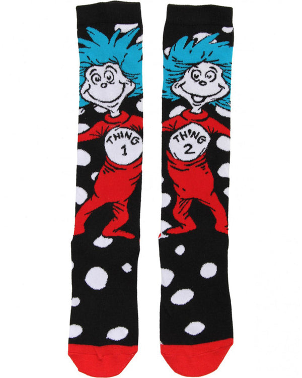 Thing 1 & 2 Knee High Costume Socks