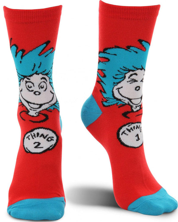 Thing 1 & 2 Costume Crew Socks