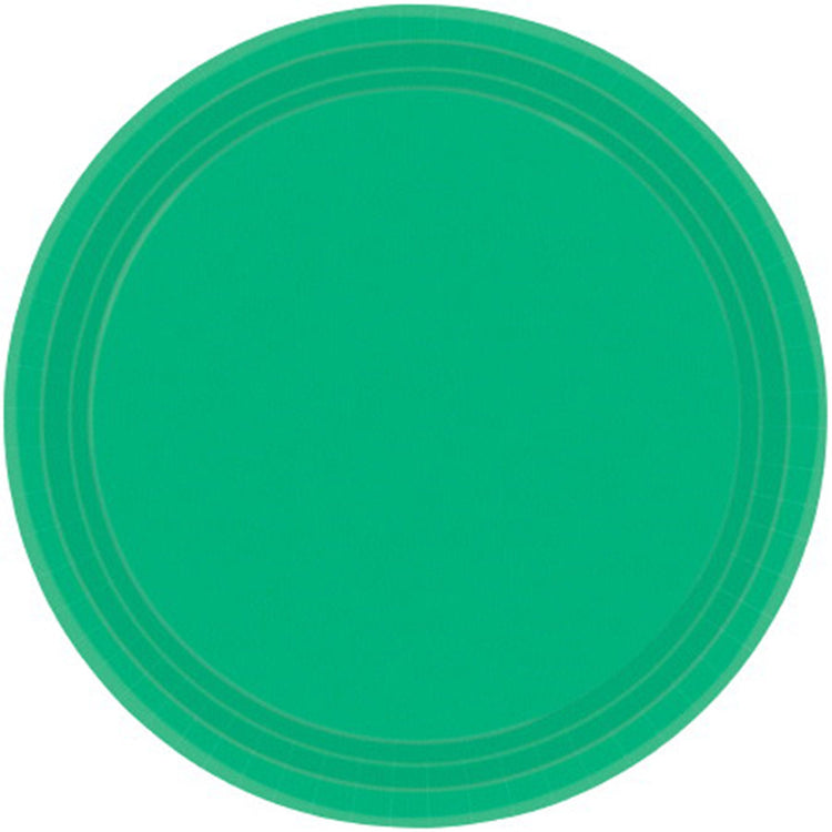 Paper Plates 26cm Round 20CT - Festive Green Pack of 20