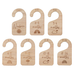 Hello Baby Wooden Baby Hangers