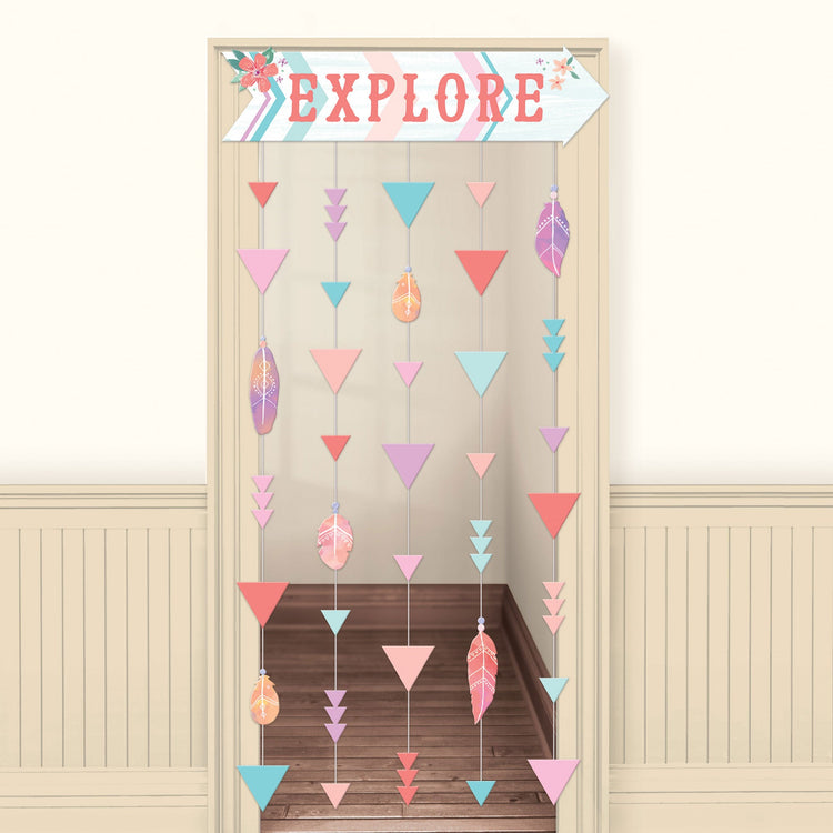 Free Spirit Happy Birthday Door Curtain