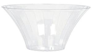 Flared Bowl Plastic Clear Medium 23cm