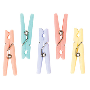 Baby Shower Clothespins Favors Multi-Coloured Pack of 24