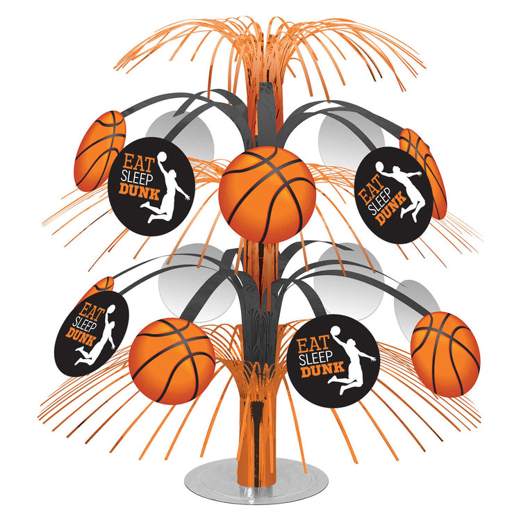 Nothin' But Net Basketball Cascade Centrepiece