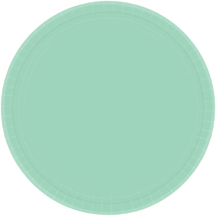 Paper Plates 23cm Round 20CT Cool Mint Pack of 20