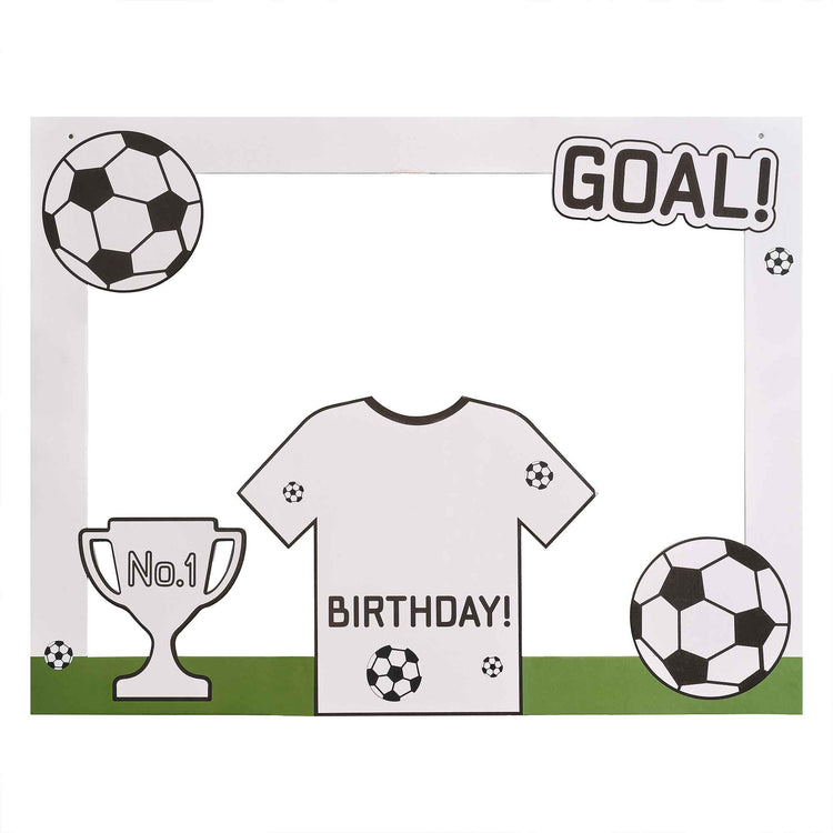 Kick Off Party Football Customisable Photo Booth Frame